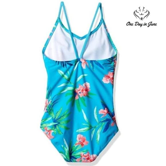 Kanu Surf Daisy Beach Sport One Piece Swimsuit Size 12 - Picture 2 of 4